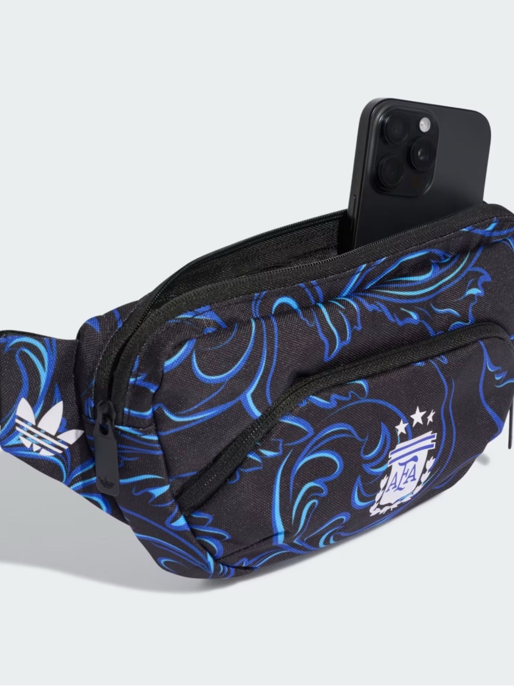AFA Argentina Crest Black & Blue Waist Bag - Picture 6 of 6
